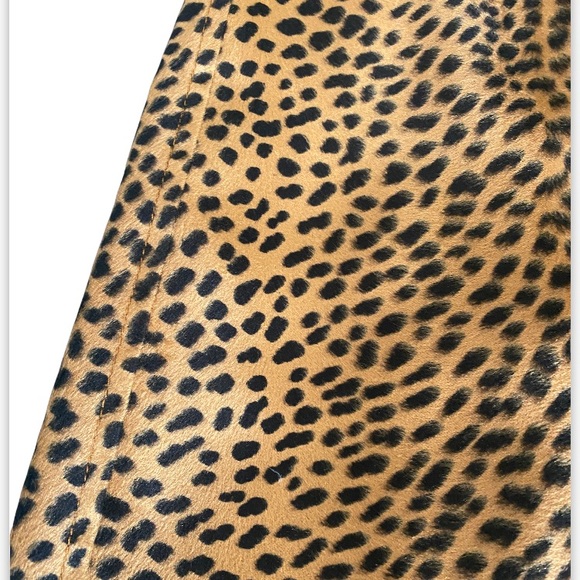 VTG. Moshchino Cheetah Faux Fur Skirt - Picture 3 of 9